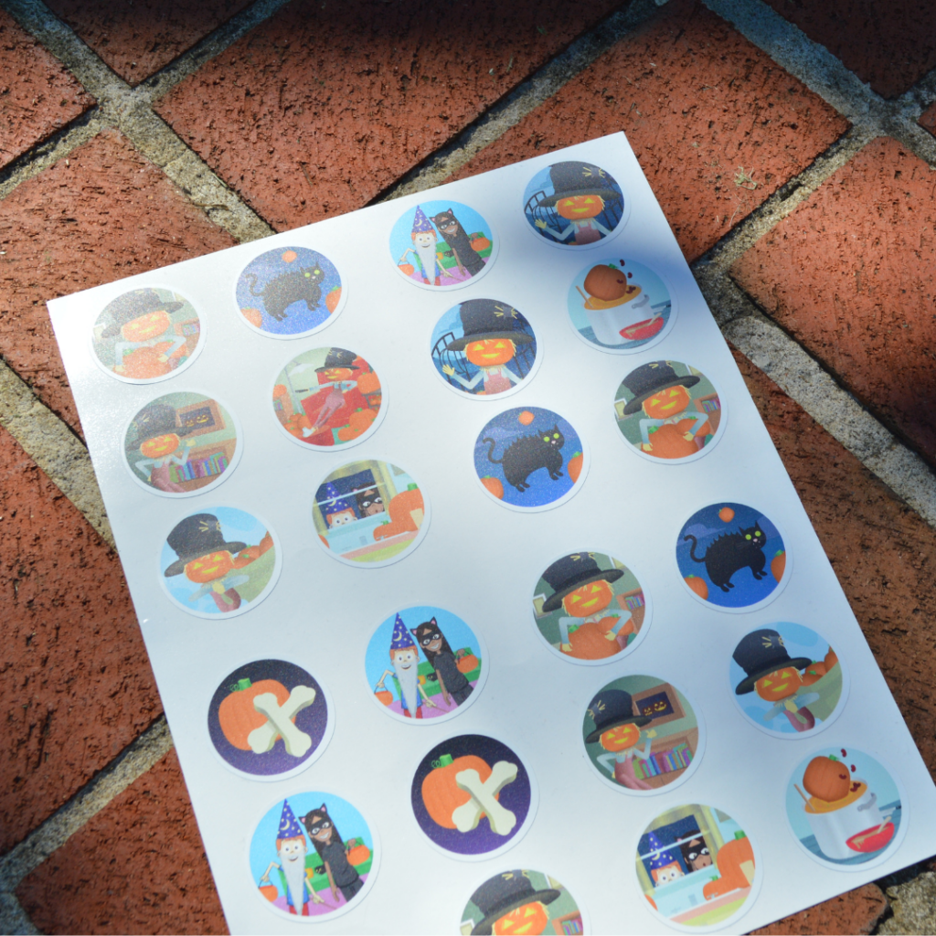 Pumpkin Bones Sticker Sheet - QuaverShop