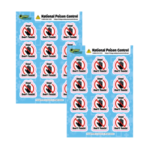 Poison Control Sticker Sheets